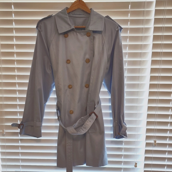 Pale Blue Trench Coat - Picture 1 of 2